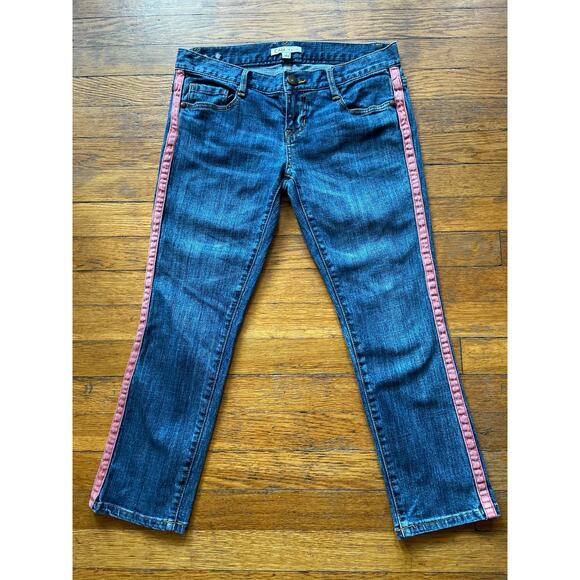 CAbi Jeans Distressed Johnny Tux Crop Jeans sz 2 - Picture 1 of 15